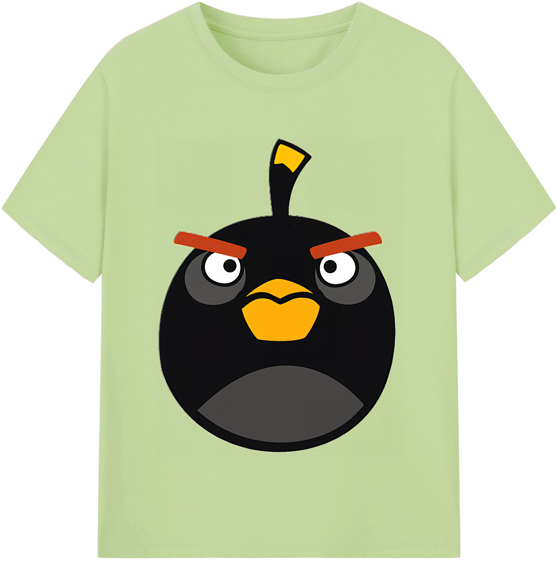 （画像用） Angry Birds アングリーバード 綿100％半袖Tシャツ（フロントプリント）